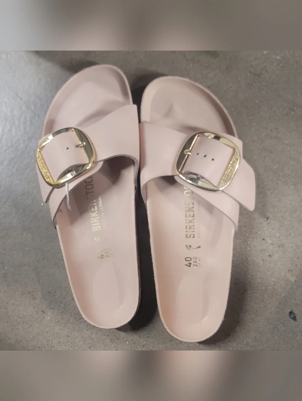 NWOB Birkenstock Women’s Madrid Big Buckle Slide - Blush - Picture 6 of 9